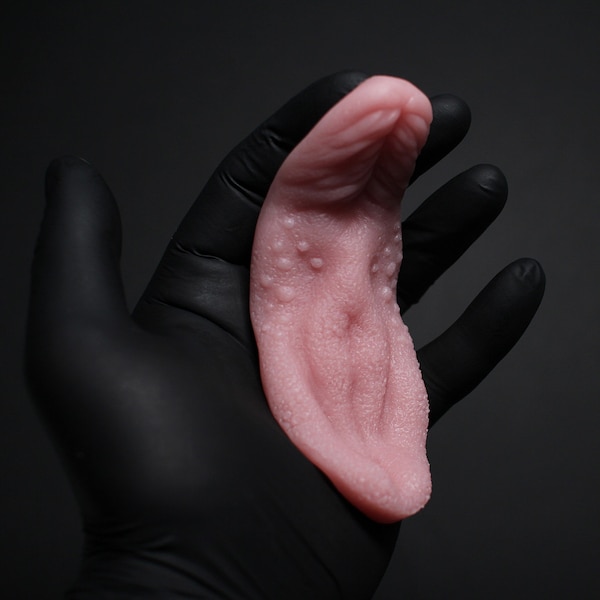 Tongue-Tied (V1) Silicone tongue sex toy Realistic hand sculpted sex toy - clit stimulator