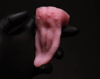 Little Lickin' (V1) Silicone tongue sex toy Realistic hand sculpted sex toy - clit stimulator