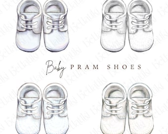 Baby Boy Shoes PNG Clipart: Card Making, Scrapbooking (Commercial Use, 300DPI)