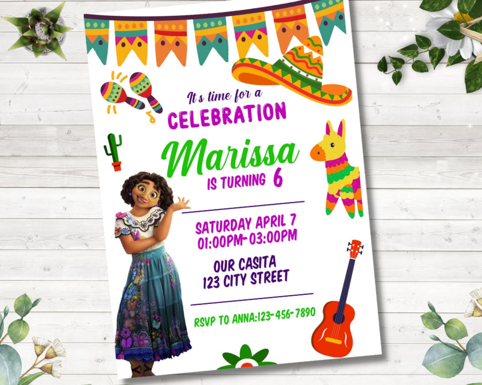 Encanto Birthday Invitation Encanto Invitation Encanto Etsy Finland