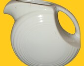 Fiestaware White Large Disc Pitcher