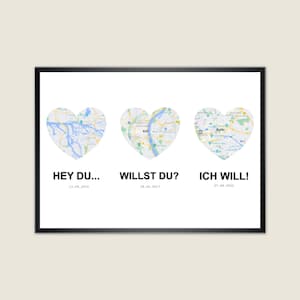 Personalisiertes Geschenk für Paare, Mann & Frau I Poster für Jahrestag, Hochzeitstag, Hochzeitsgeschenk, Ehepaar Geschenk, Geschenk Frau