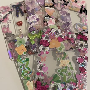 Toploaders décorés, déco k-pop, toploader pour cartes photo kpop, porte-cartes photo, kpop, déco, kpop