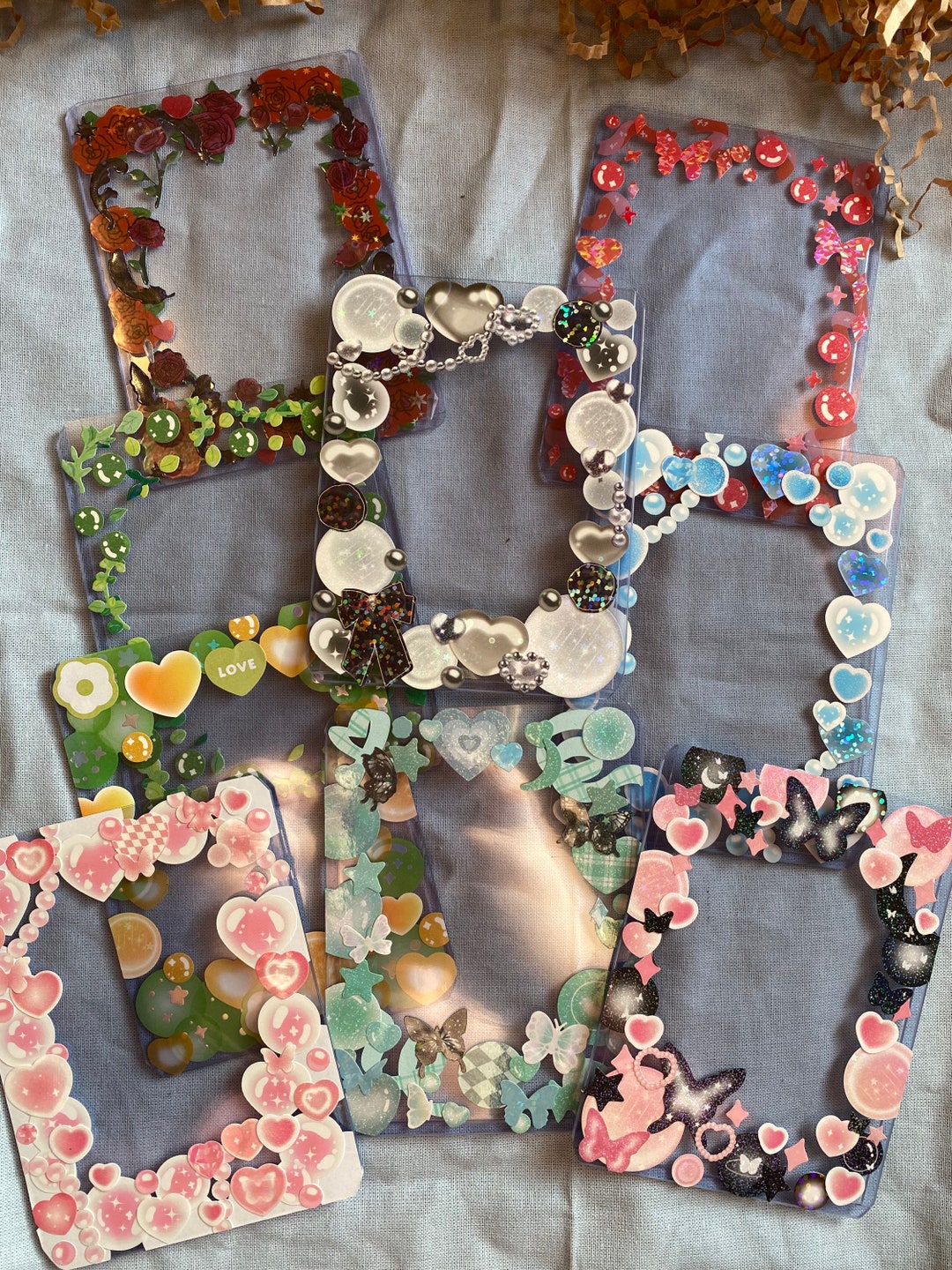 Decorated Toploaders, Kpop Deco, Kpop Photocard Toploader, Photocard