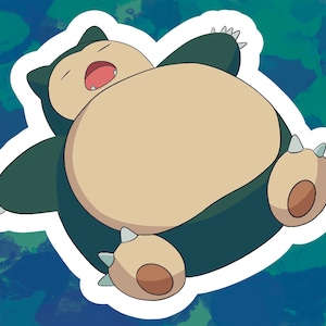 Snorlax Waterproof Sticker