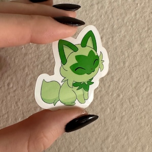 Sprigatito Waterproof Sticker