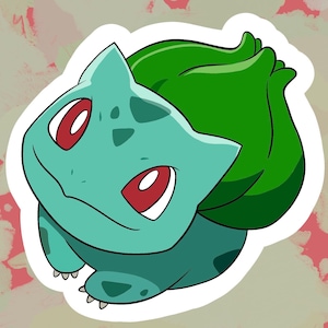 Bulbasaur Waterproof Sticker
