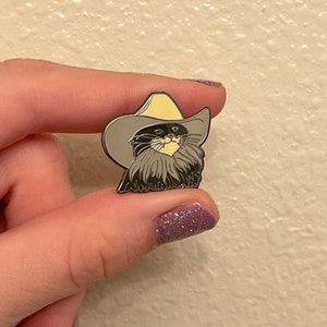 Cowboy Cat Hard Enamel Pin Collectable