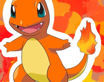 Charmander waterproof sticker