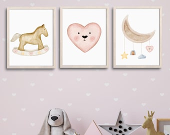 Baby Girl Wall Decor, Baby Art Printable, Baby Shower Gift, Nursery Wall Art