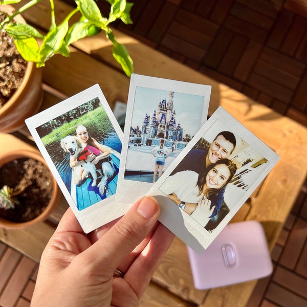 Digital Photos into Real Instant Print | Custom Photos Printed to Instant Film | Instax Mini Film | Retro Print | Fujifilm | Valentine’s Day