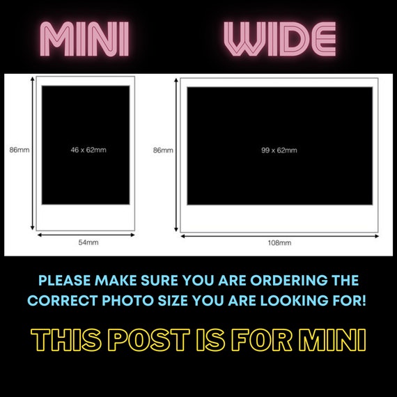 Of A Polaroid Picture Size Cm Fujifilm Polaroid Film Size Cm Size