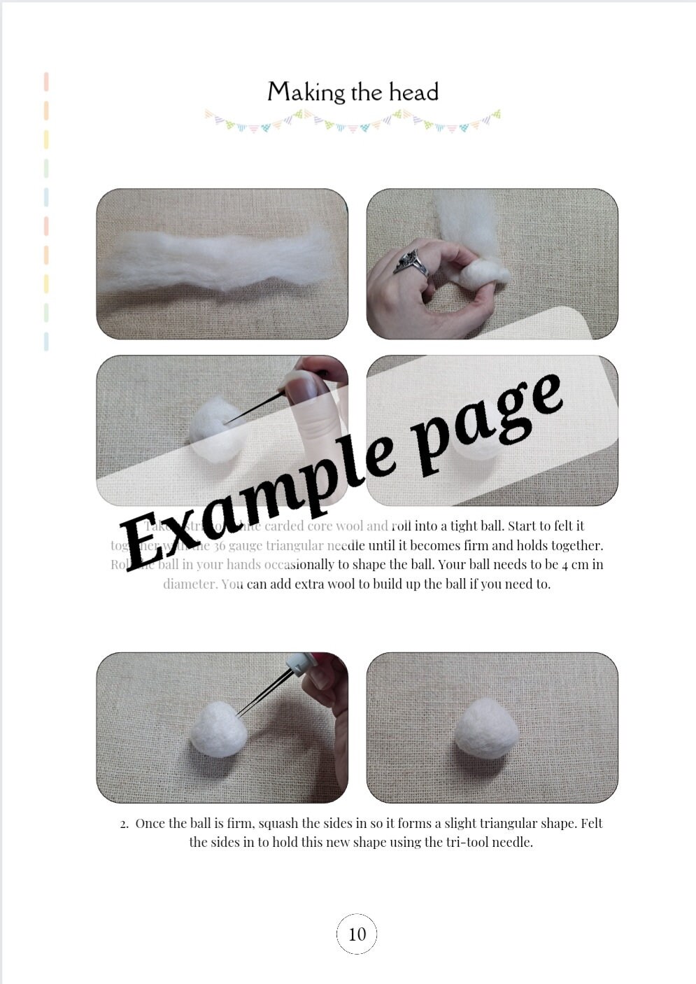 How to Make a Needle Felted Bunny Downloadable PDF Tutorial - Etsy