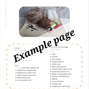 How to Make a Needle Felted Bunny Downloadable PDF Tutorial - Etsy