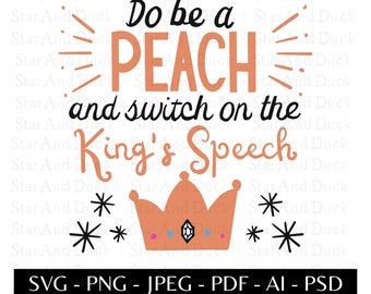 King's Speech SVG and Printable, Christmas Speech PNG, King Charles SVG, King Charles Christmas shirt, King Charles Speech, Cut File