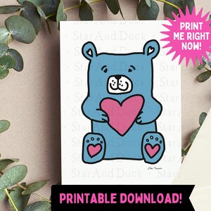 Afdrukbare niet-binaire kaart | Blanco kaart | Handgetekend | Transgender Enby Pride | Digitale afdrukken | Afdrukbare dierenkaart | NU AFDRUKKEN | LGBTQIA