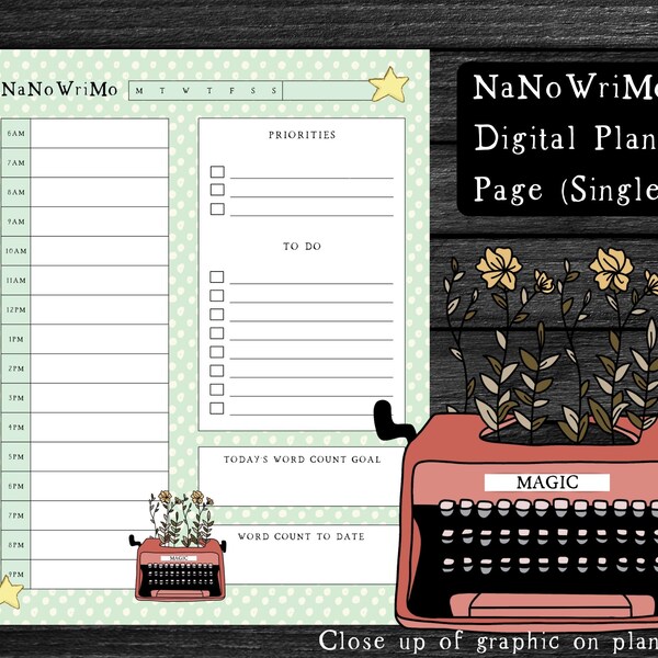 Nanowrimo - Etsy