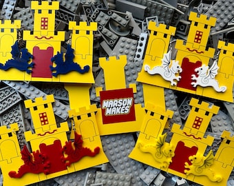 Dragon Earrings - Lego inspired