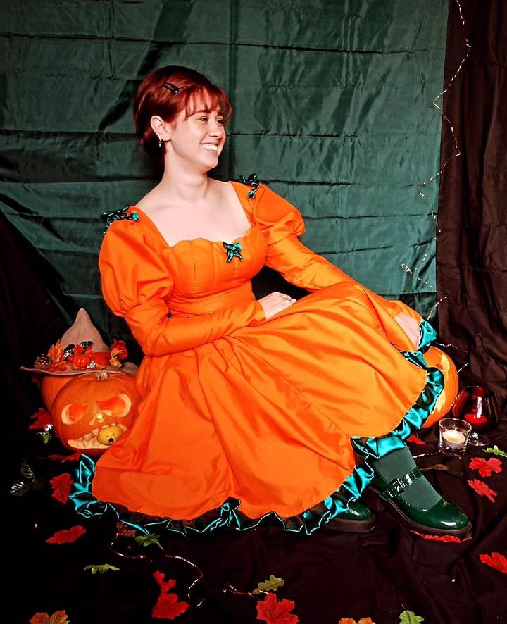 Pumpkin Dress, Orange Dress, Fantasy Dress, Halloween Dress Pumpkin Dress, Orange Dress, Fantasy Dress, Halloween Dress