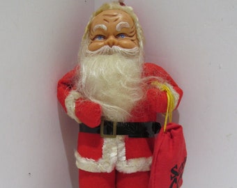 12 Standing Santa Christmas Figure Carrying a Silver Lantern 12 Standing Santa Christmas Figure Carrying a Silver Lantern