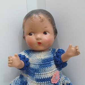 Adorable Composition Girl Doll, 1930&#39;s