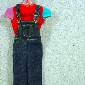 Vintage  Mattel Barbie Outfit, Overall Denim, 1972