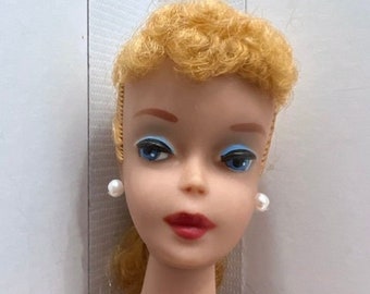 Beautiful Blonde #4 Ponytail Barbie in Silken Flame, Mattel 1960