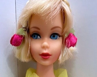 Mattel 1967 Blonde Hair Fair Barbie in Night Clouds