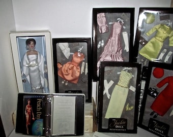 Franklin Mint NRFB Jackie Doll w/ 5 Boxed Outfits, 1997