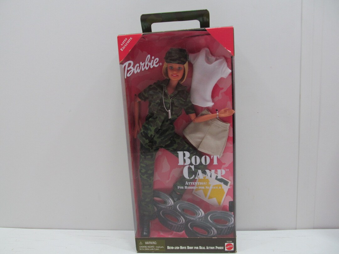 NRFB 1999 Mattel Boot Camp Barbie Doll AAFES Exclusive - Etsy