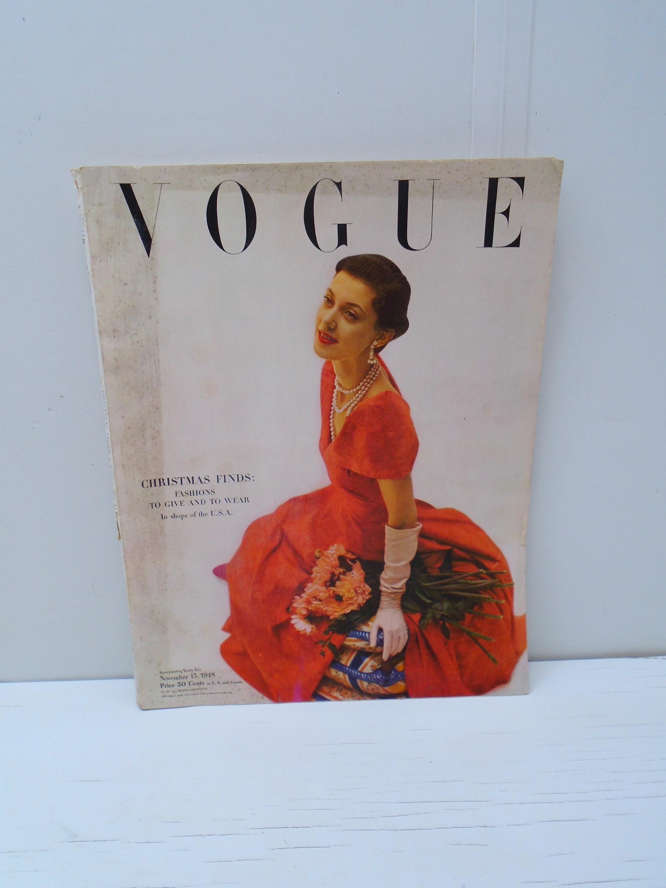 Vogue Magazine 1950s - Etsy