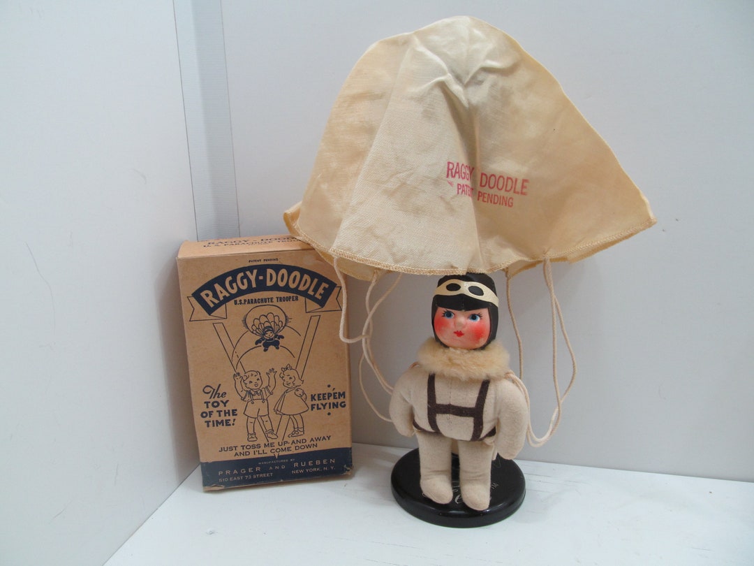 MIB WW2 Raggy Doodle Parachute Trooper Doll 1940's Etsy
