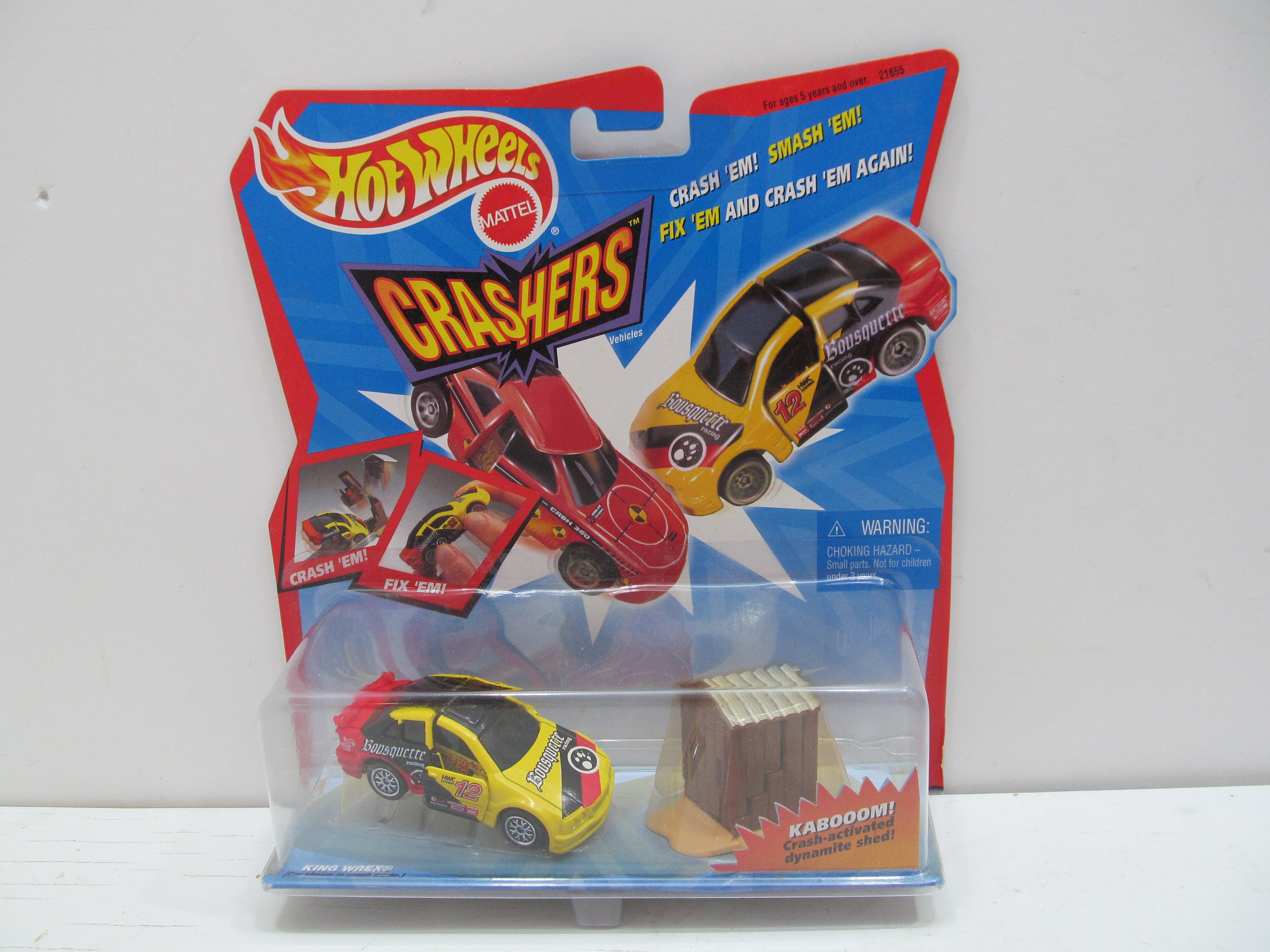 NRFP Mattel Hot Wheels Crashers, King Wrex, 1998 - Etsy