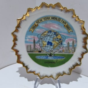 1964 New York World&#39;s Fair Hängeplatte aus Keramik