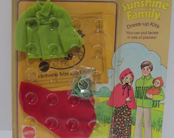 NRFB Sunshine Family Dress Up Kit, Mattel, 1974