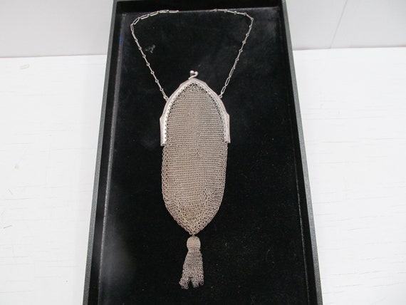 Antique 1920's Mesh Ladies Dance Purse - image 1