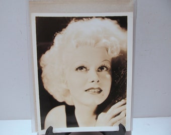 VIntage Sepia Print von Hollywood Star, Jean Harlow, 1930er Jahre