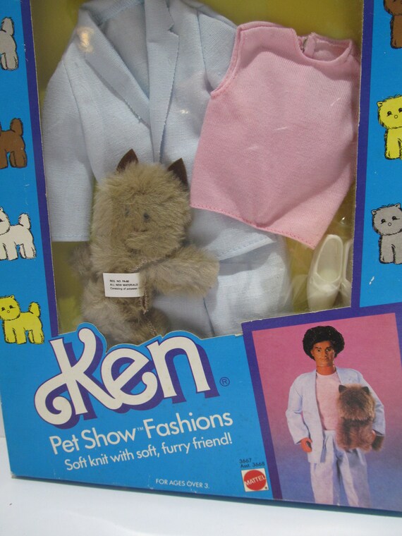 Ken Pet Show Fashions 2 Outfits 3664 and 3665 Mattel 1986 NRFB Unopened for sale online 