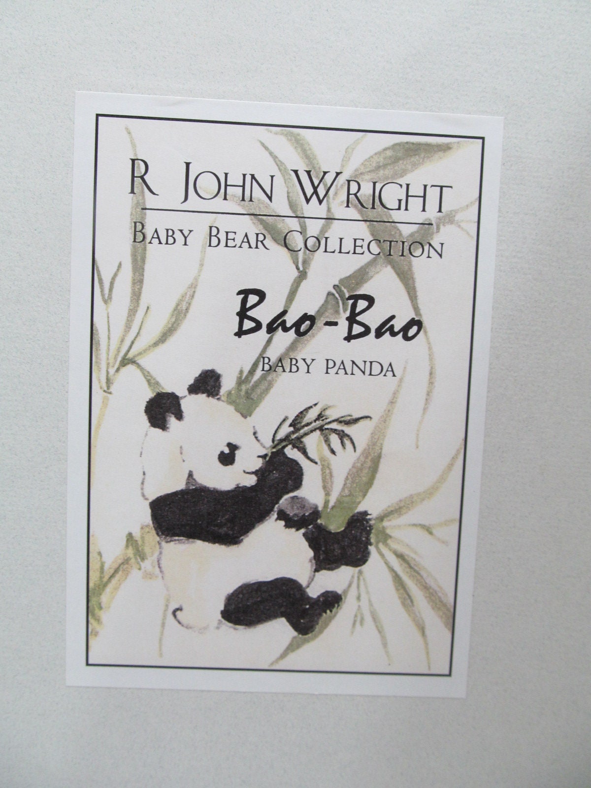 R. John Wright Baby Bear Collection Bao-bao Panda, 2000 - Etsy R. John Wright Baby Bear Collection Bao-bao Panda, 2000 - Etsy