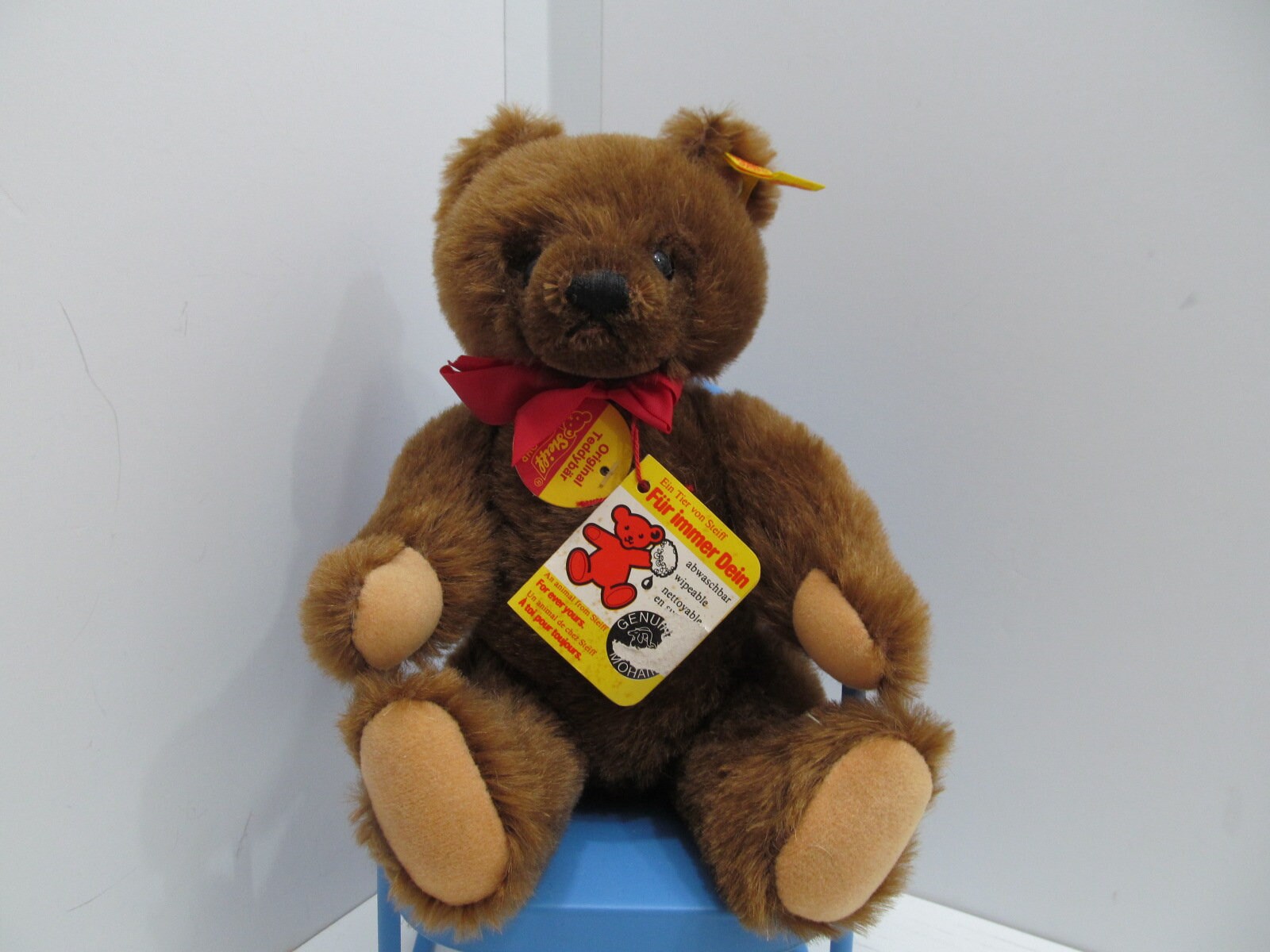 Vintage Steiff Teddy Bear 0156/18 Mohair 7 1/8