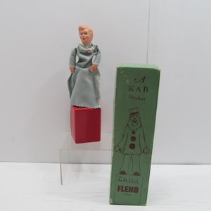 Rare NMIB Lano Flexo Toy Doll, KAB Product, 1940&#39;s