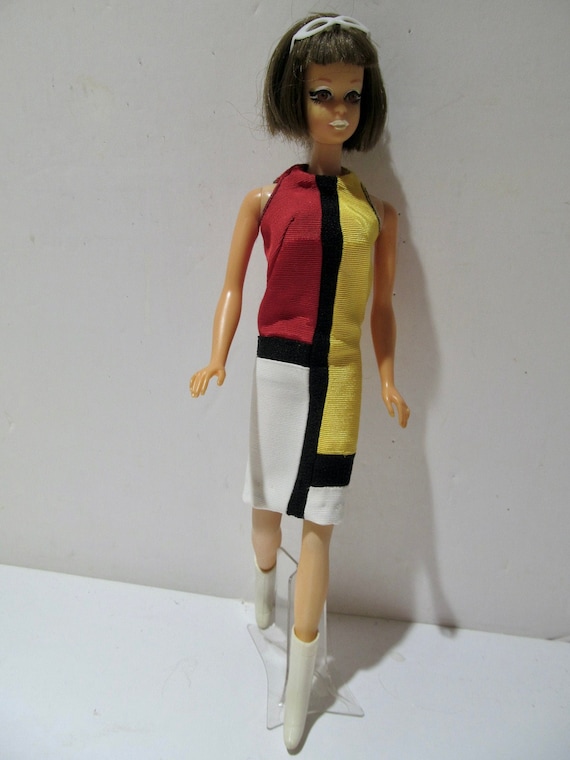 Mod Artist Redo Barbie Doll in Mondrian Print Dress 