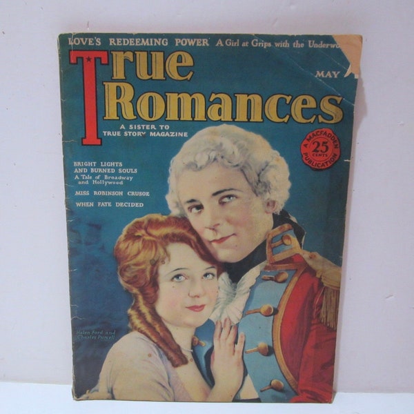 romance writers of canada magazine True Romances Magazine, May 1926