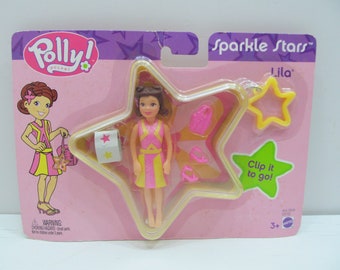Mattel NRFP Polly Pocket Sparkle Stars, Lila, 2003