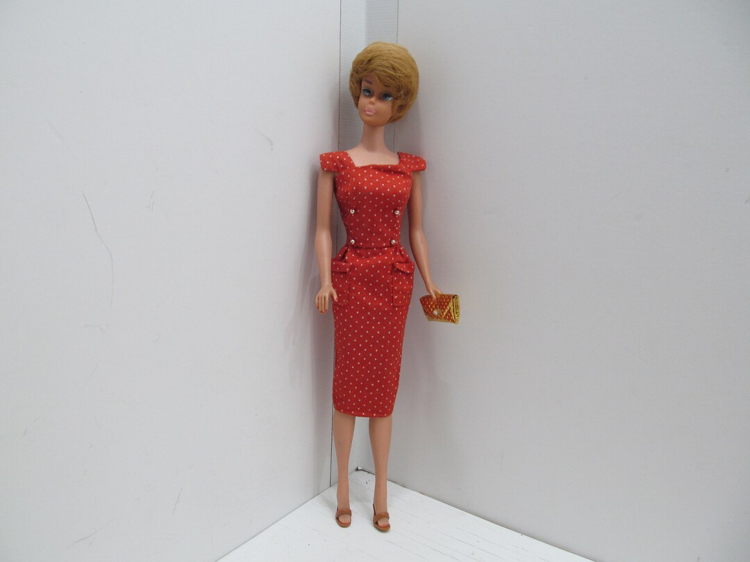 Barbie Vintage 1962 Bubble Cut Blonde – Boîte D'origine, Mattel Japon, Ponyta