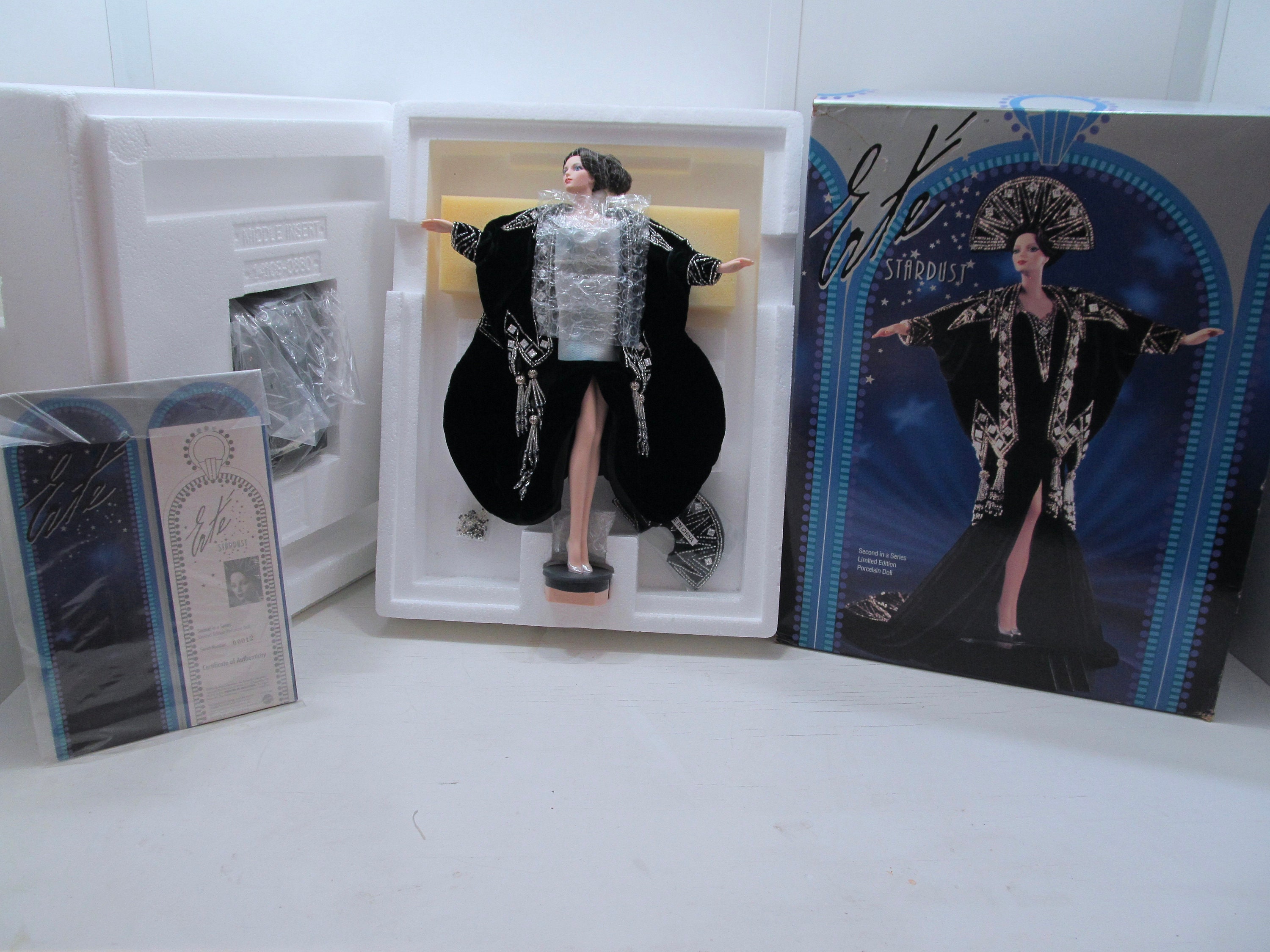 Erte Stardust Porcelain Barbie Doll, MIB, 1996 Ltd. Ed. Mattel