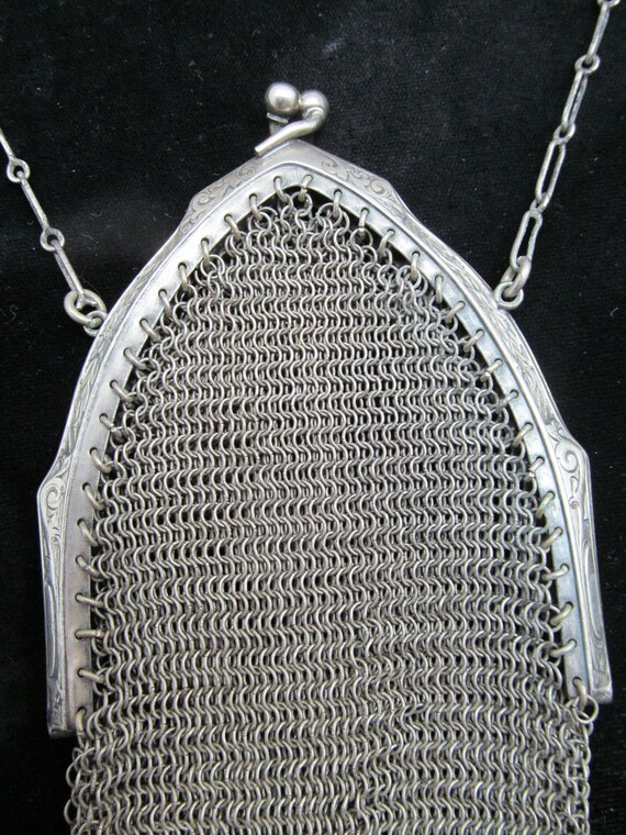 Antique 1920's Mesh Ladies Dance Purse - image 3