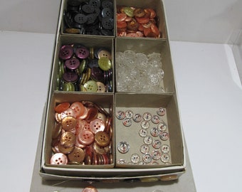 Vintage, Collection of Unused Sewing Buttons over 400pcs.