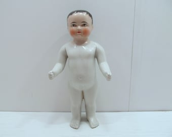 Antique Frozen Charlotte Tiny Miniature Bisque 1