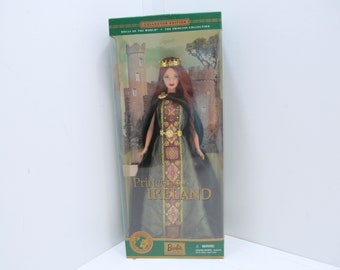 NRFB Barbie Princess of Ireland Mattel Dolls of The World Princess Collection